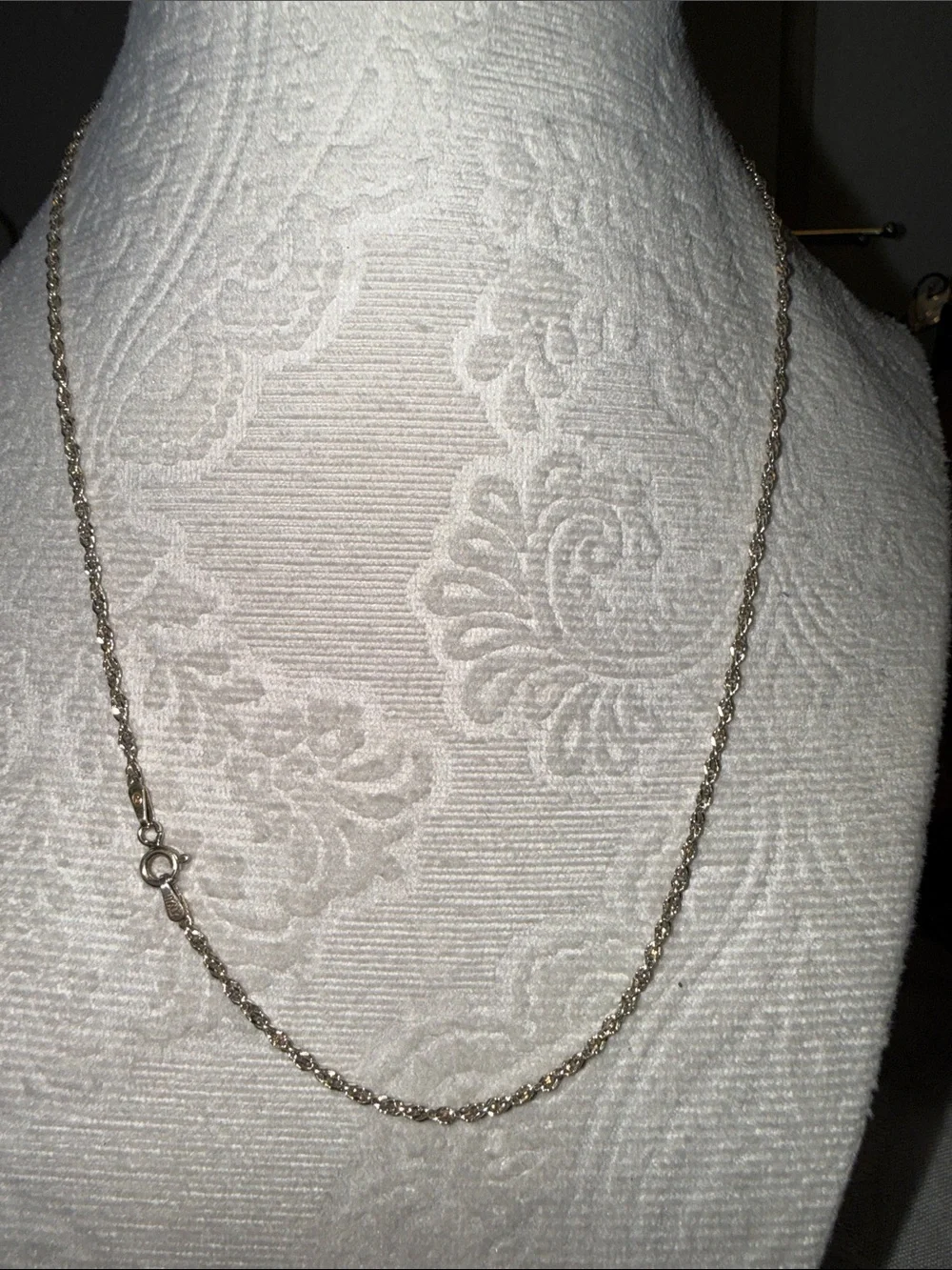 Elegant Silver 925/ Italy  Rope Chain Necklace - Women Jewelry